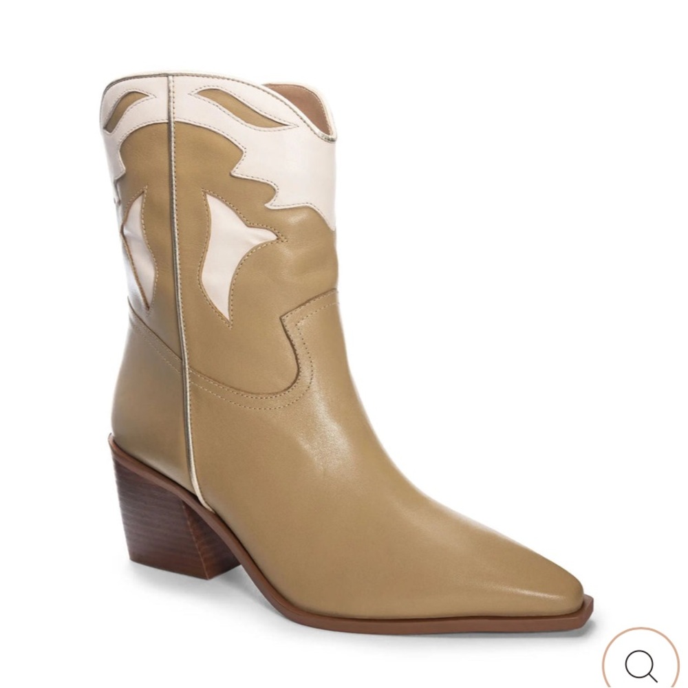 NEW $220 42 Gold Bartlett Casual Western leather heel boot women size 9.5
